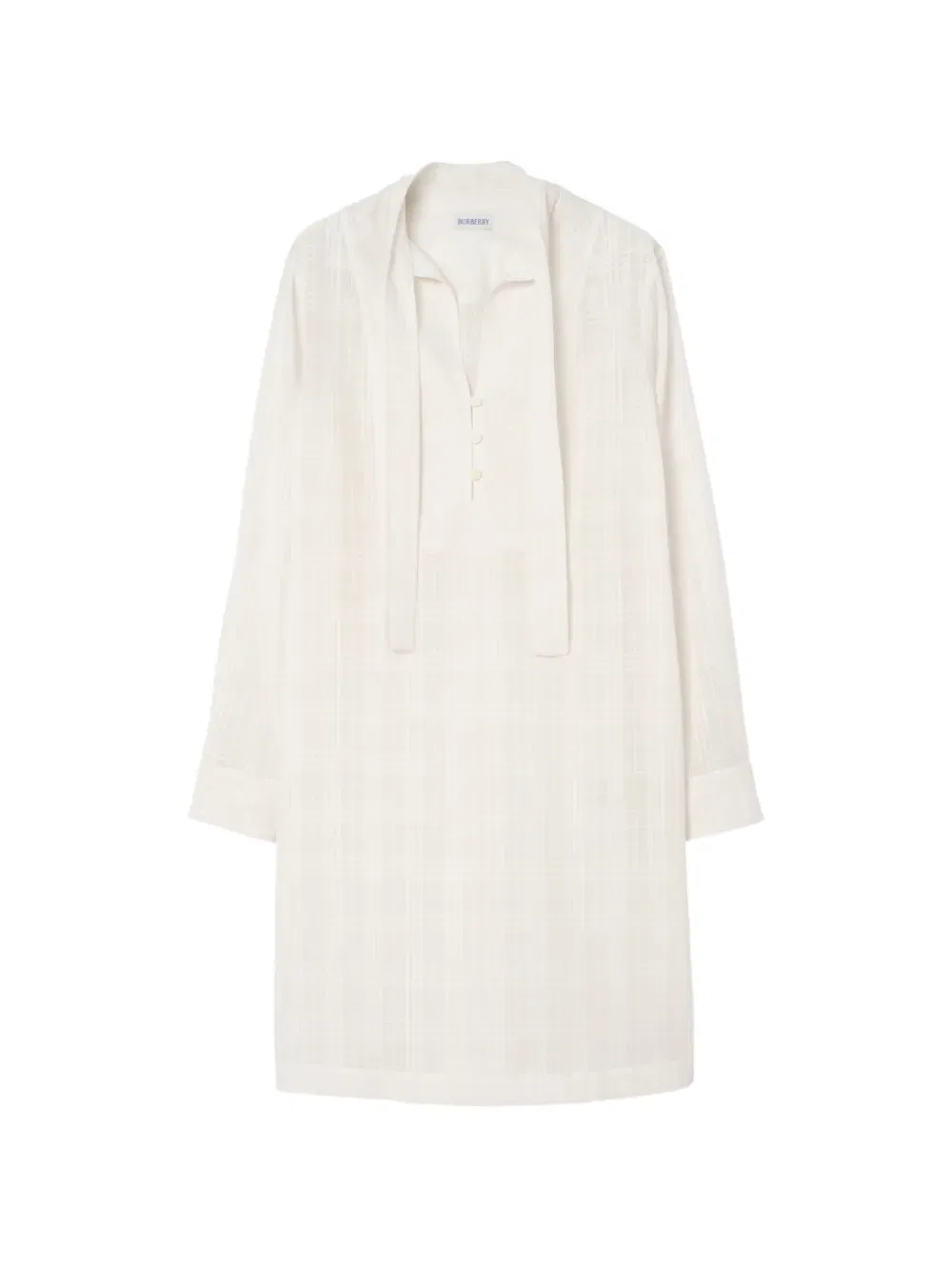 Платье Burberry, женское, кремовое