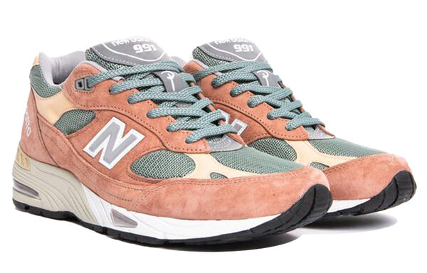 Кроссовки patta x 991 сделано в англии New Balance, розовый — фото 3