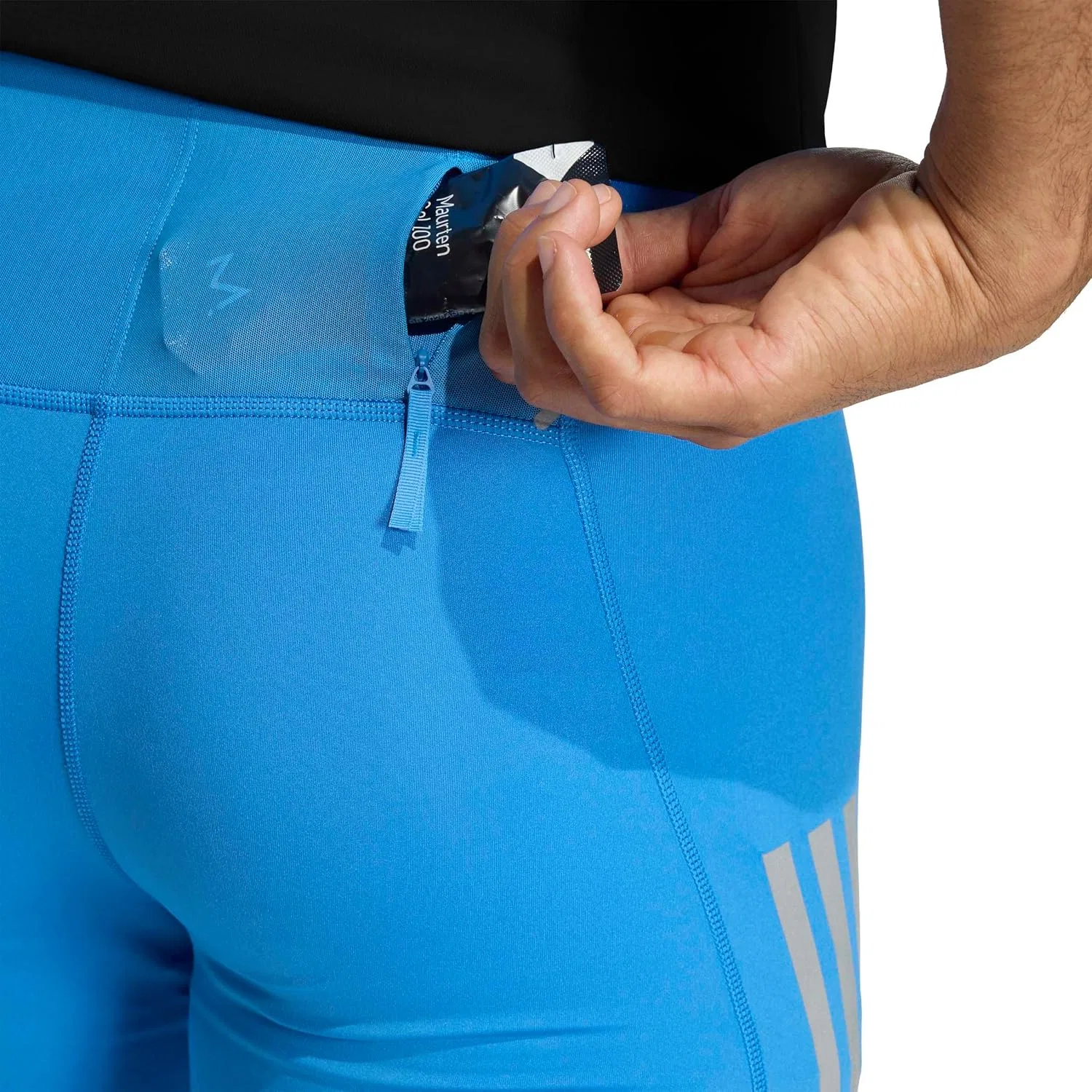 Мужские леггинсы для бега adidas, Ray Blue — фото 4