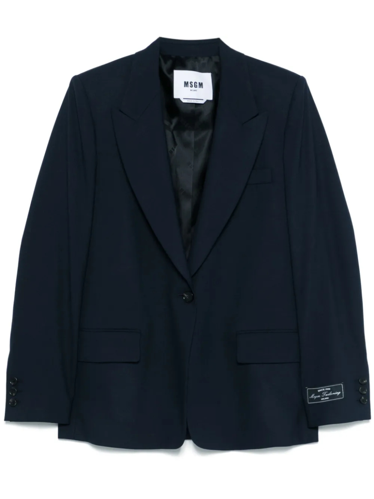 

Однобортный пиджак MSGM, синий