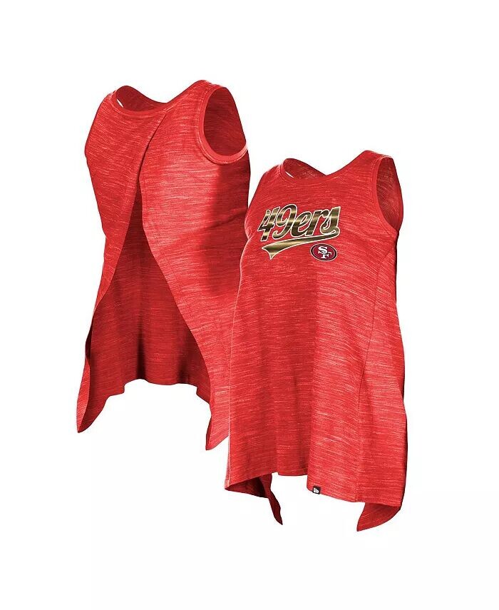

Женская майка Scarlet San Francisco 49ers Space Dye Active New Era, красный