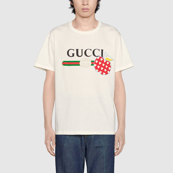 Футболка GUCCI Les Pommes T-shirt 'Ivory', цвет ivory — фото 2