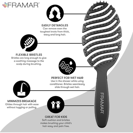 Расческа для распутывания влажных волос для женщин Framar — фото 2