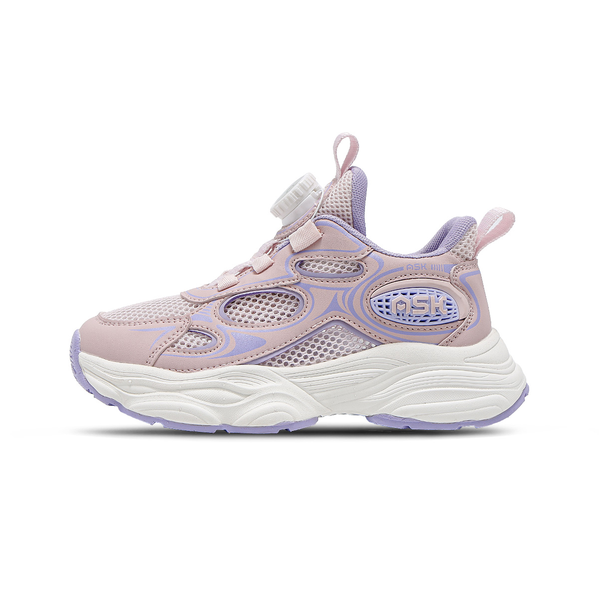 

Нескользящие, амортизирующие, износостойкие, дышащие, низкие, повседневные кроссовки для детей ASK, розовый