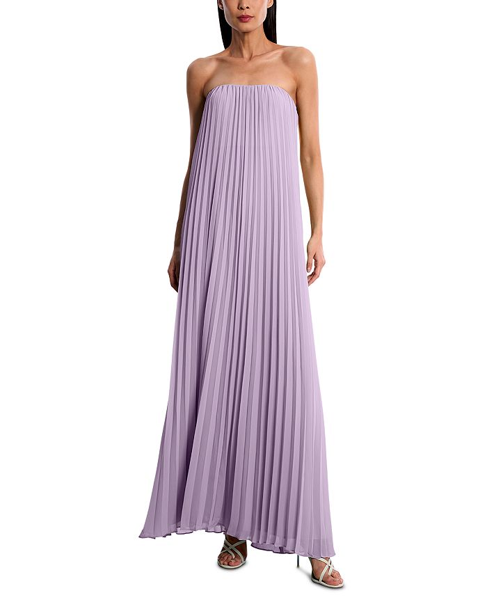 

Плиссированное платье BCBGMAXAZRIA, фиолетовый
