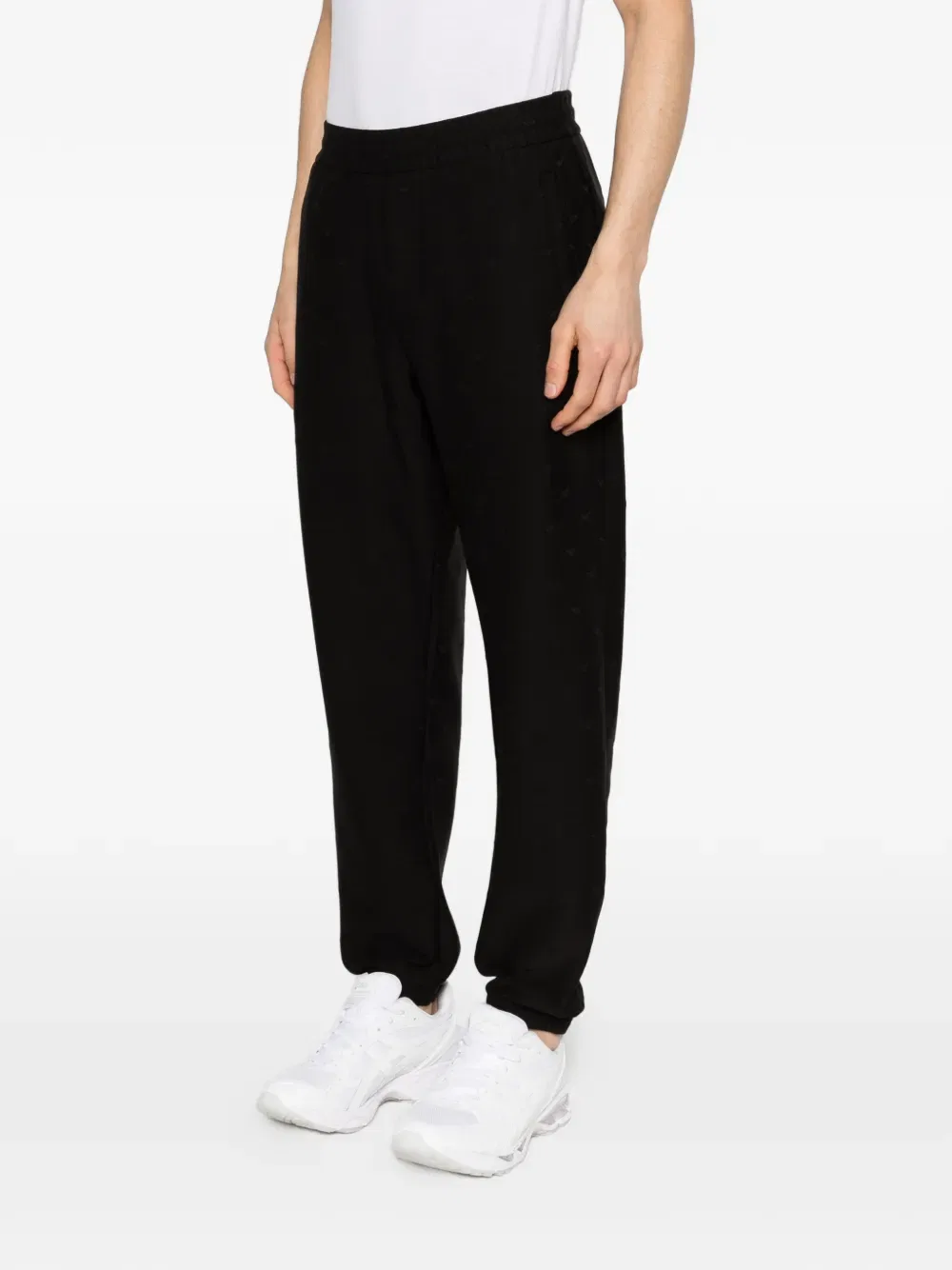 Спортивные брюки с узором Emporio Armani, черный — фото 3