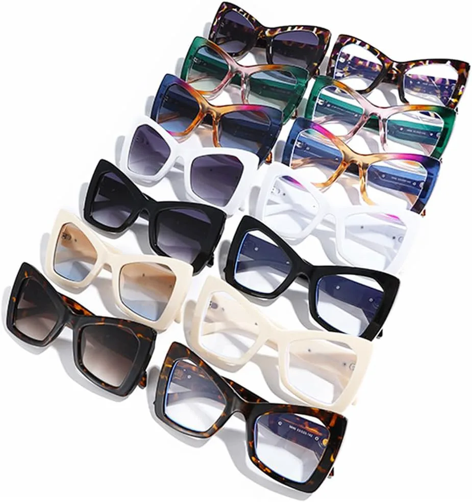 

Солнцезащитные очки UV400 с увеличенными линзами с двухцветным градиентом для женщин и мужчин, для бега и занятий спортом на открытом воздухе UYPTK, Black Gray