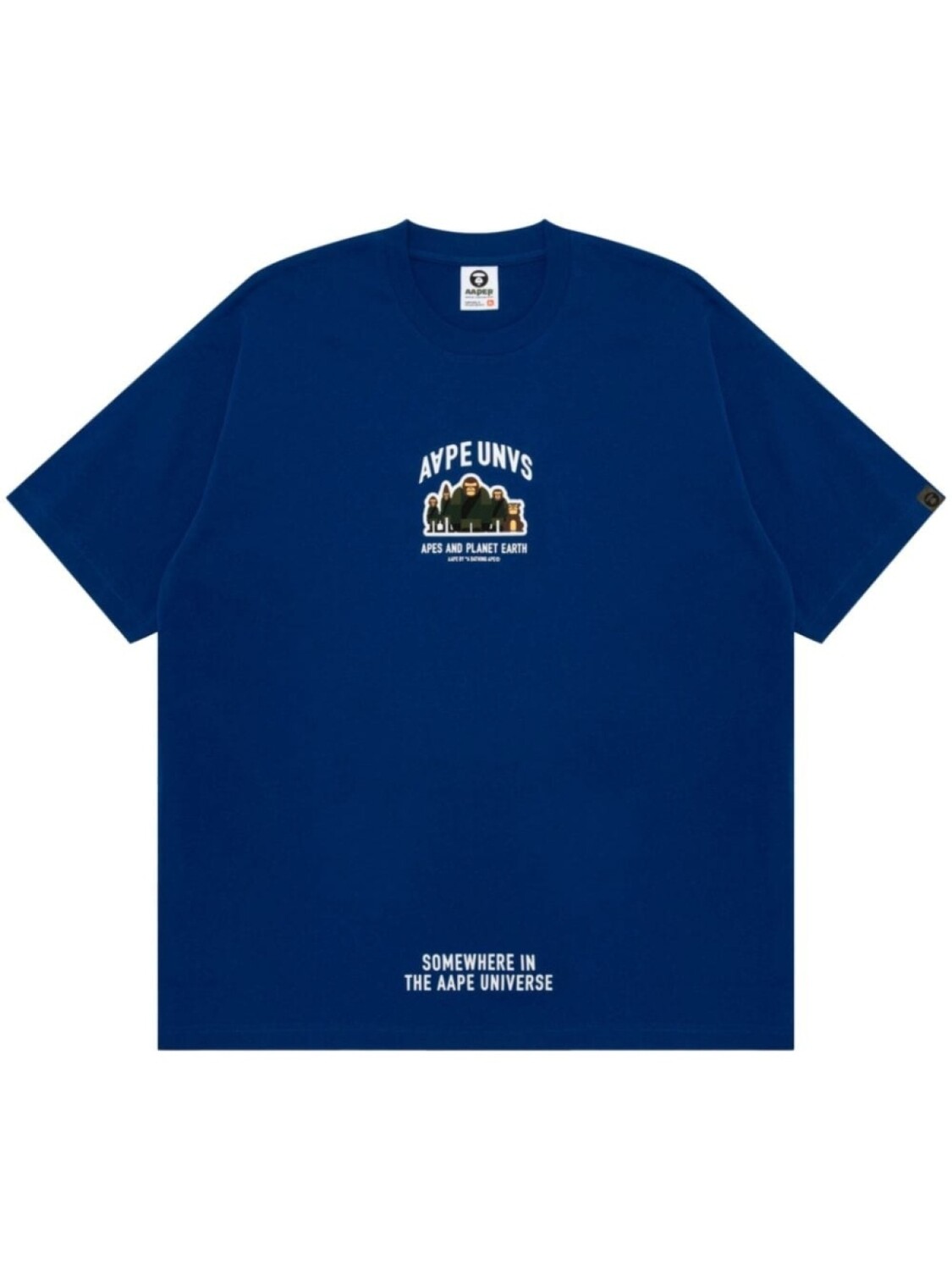 

AAPE BY *A BATHING APE футболка Apes And Planet Earth, синий