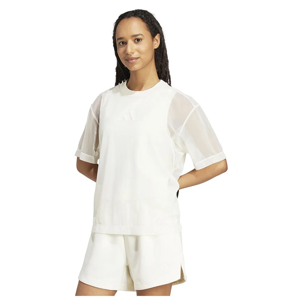 

Футболка с коротким рукавом adidas All SZN Soft Lux Mesh, белый