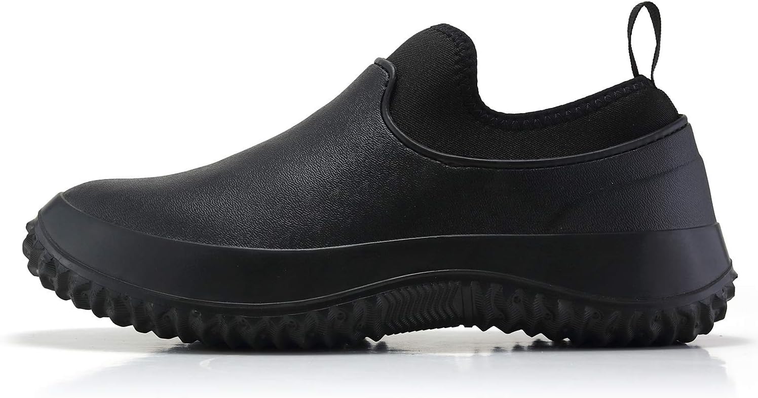 

Унисекс водонепроницаемые садовые ботинки Женские дождевые сапоги Мужская обувь для мойки машин Ботинки для кемпинга, садоводства и работы во дворе Dxinzhi, черный