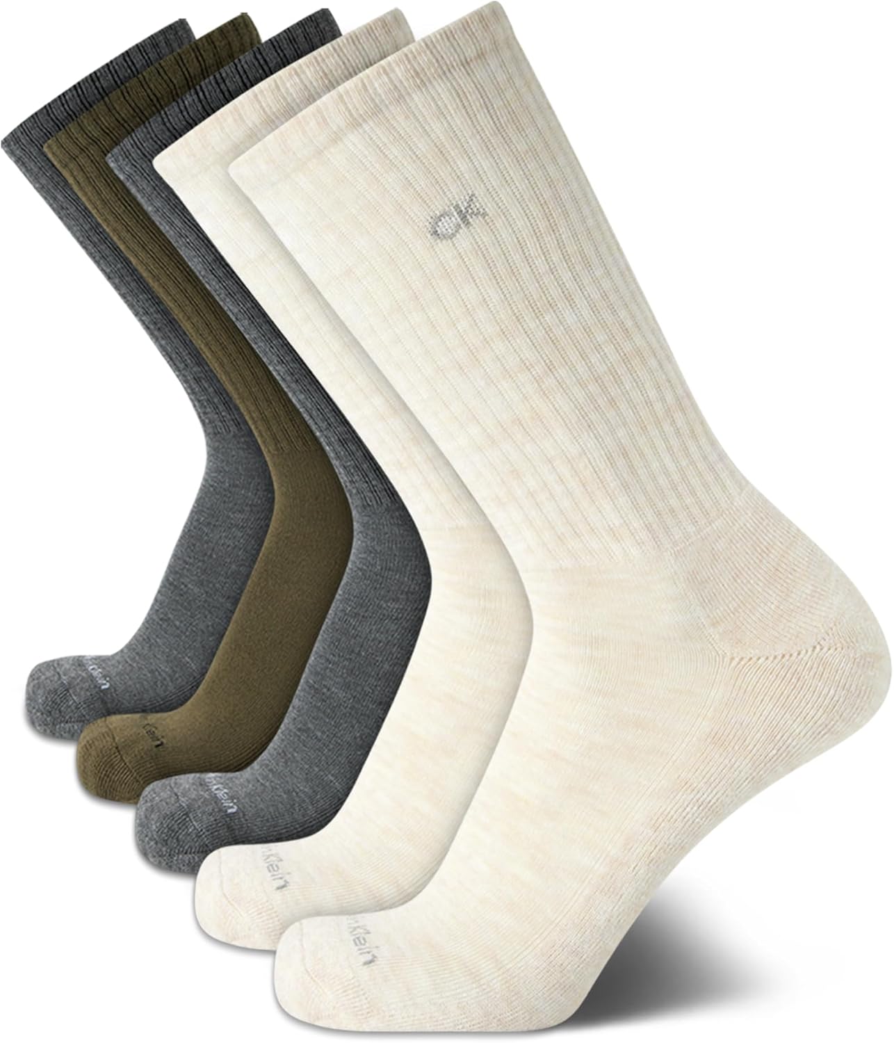 

Мужские носки Calvin Klein Crew Socks - 5 пар спортивных носков до середины голени для мужчин (7-12), Beige Assorted