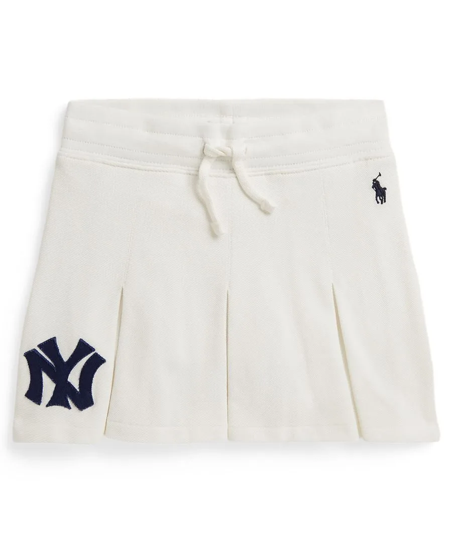 Детская юбка-шорты Yankees из сетчатой ткани, размеры 2-6XL, для девочек Polo Ralph Lauren, deckwash белый