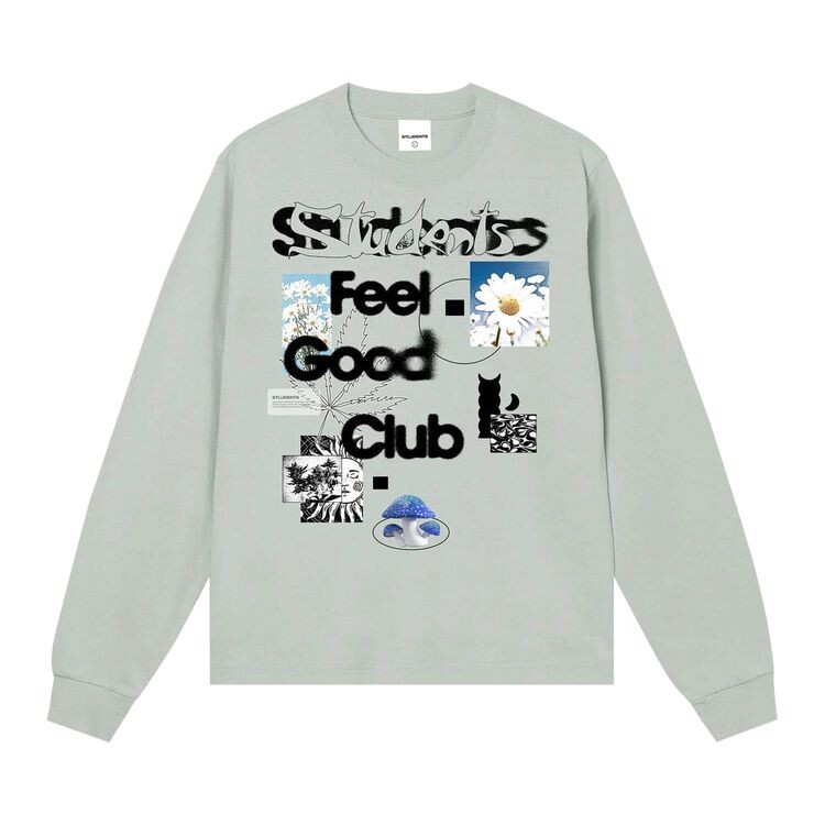 

Футболка Students Feel Good Long-Sleeve T-Shirt Moss, зеленый