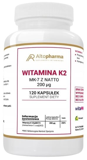 

AltoPharma, Витамин К2 vitaMK7 200 мкг, 120 капсул. Inna