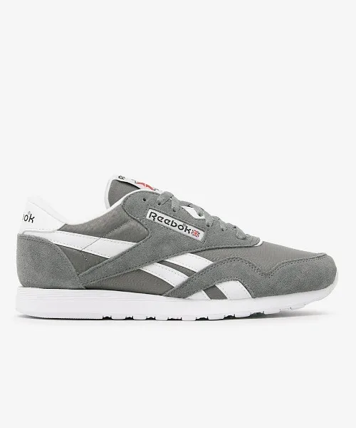 Мужские кроссовки из полипаг-нейлона и замши Reebok CLASSIC NYLON серые