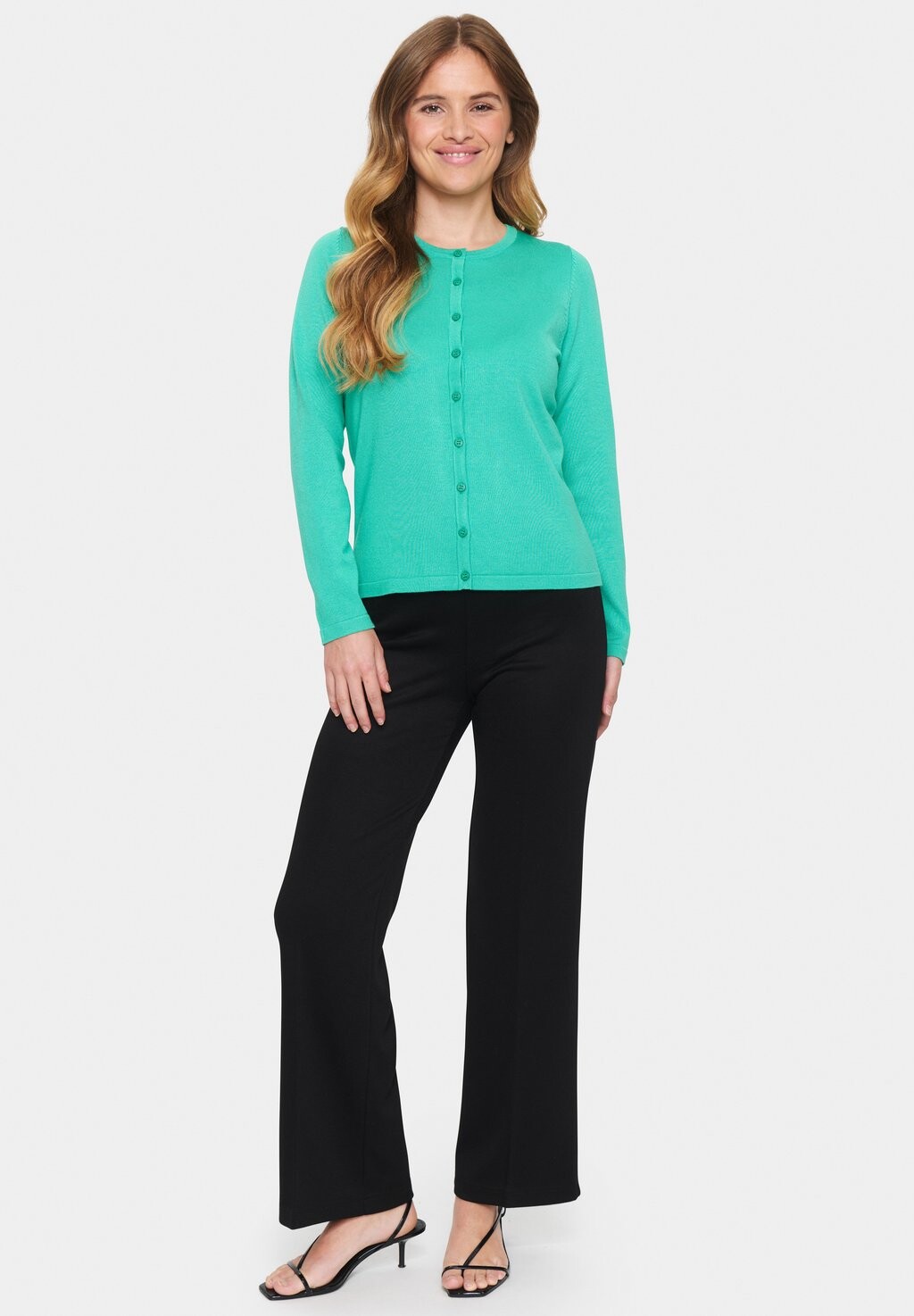 

Кардиган MILA R-NECK Saint Tropez, бирюзовый