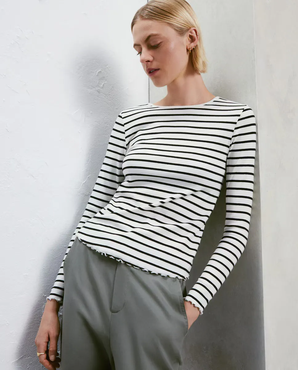 

Женская футболка с вырезом «лодочка» Easy Wear, цвет Blanco roto