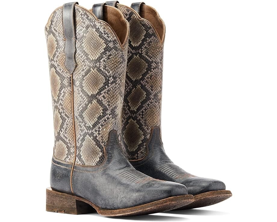 

Ботинки Ariat Frontier Farrah Western, цвет Beduino Black/Natural Snake