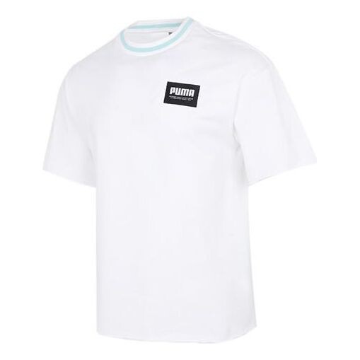 

Футболка logo loose sports round neck short sleeve white Puma, белый