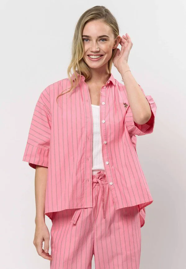 Блузка на пуговицах uwmelodie U.S. Polo Assn., Pink Lemonade