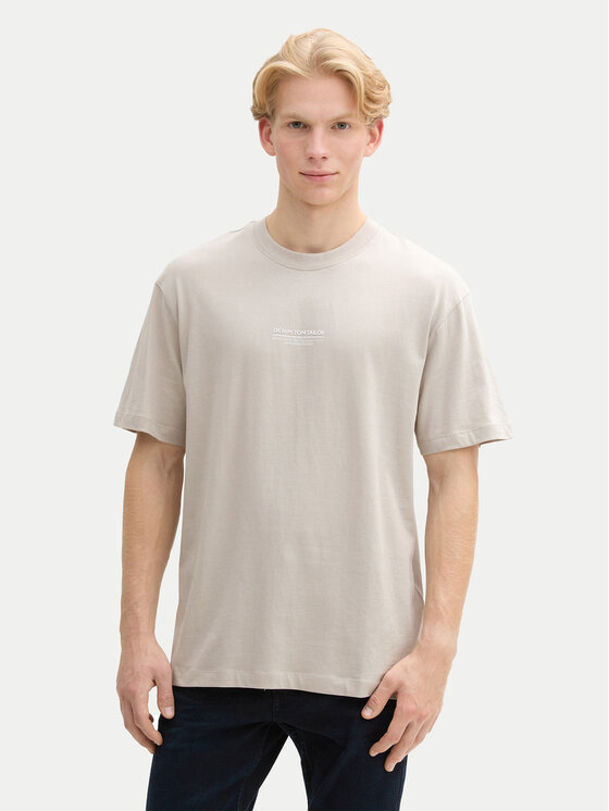 

Футболка свободного кроя 1045021 Tom Tailor Denim, серый