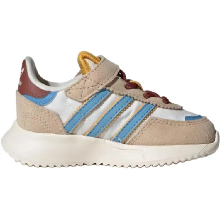 Adidas Originals Retropy F2 нескользящие амортизирующие низкие детские ботинки White Umber для малышей — фото 3