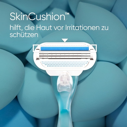 Лезвия для женской бритвы Venus Smooth Sensitive с 8 сменными лезвиями и технологией 5 лезвий Gillette — фото 3