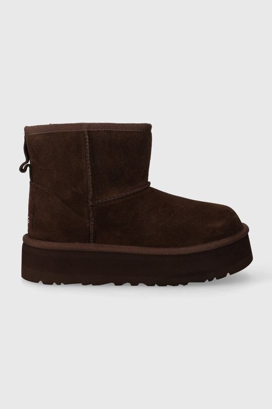 

Детские замшевые зимние ботинки CLASSIC MINI PLATFORM Ugg, коричневый