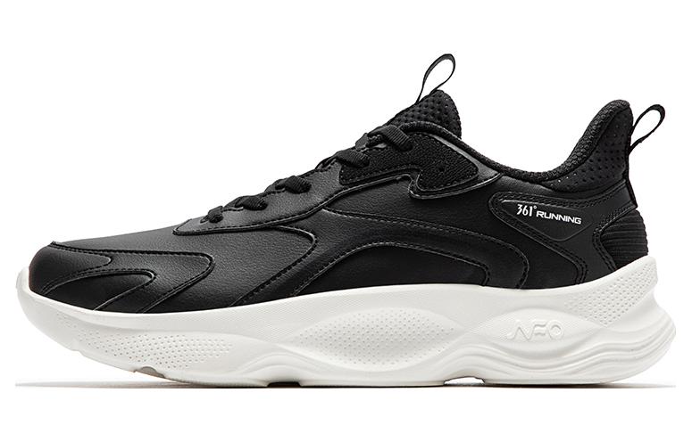 

Водостойкие легкие низкие кроссовки для бега мужские Obsidian Black/Feather White 361°