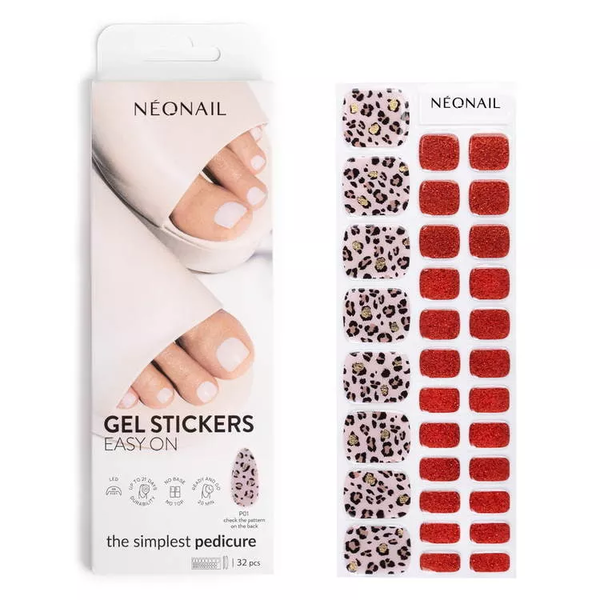 

Гибридные наклейки для ногтей p01, 1 упаковка. Neonail Easy on gel