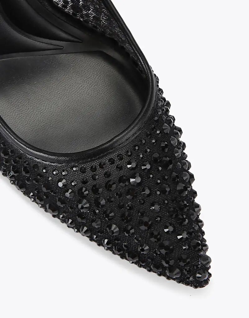 Туфли KG Kurt Geiger Aria с драгоценными камнями на каблуке, черные — фото 3