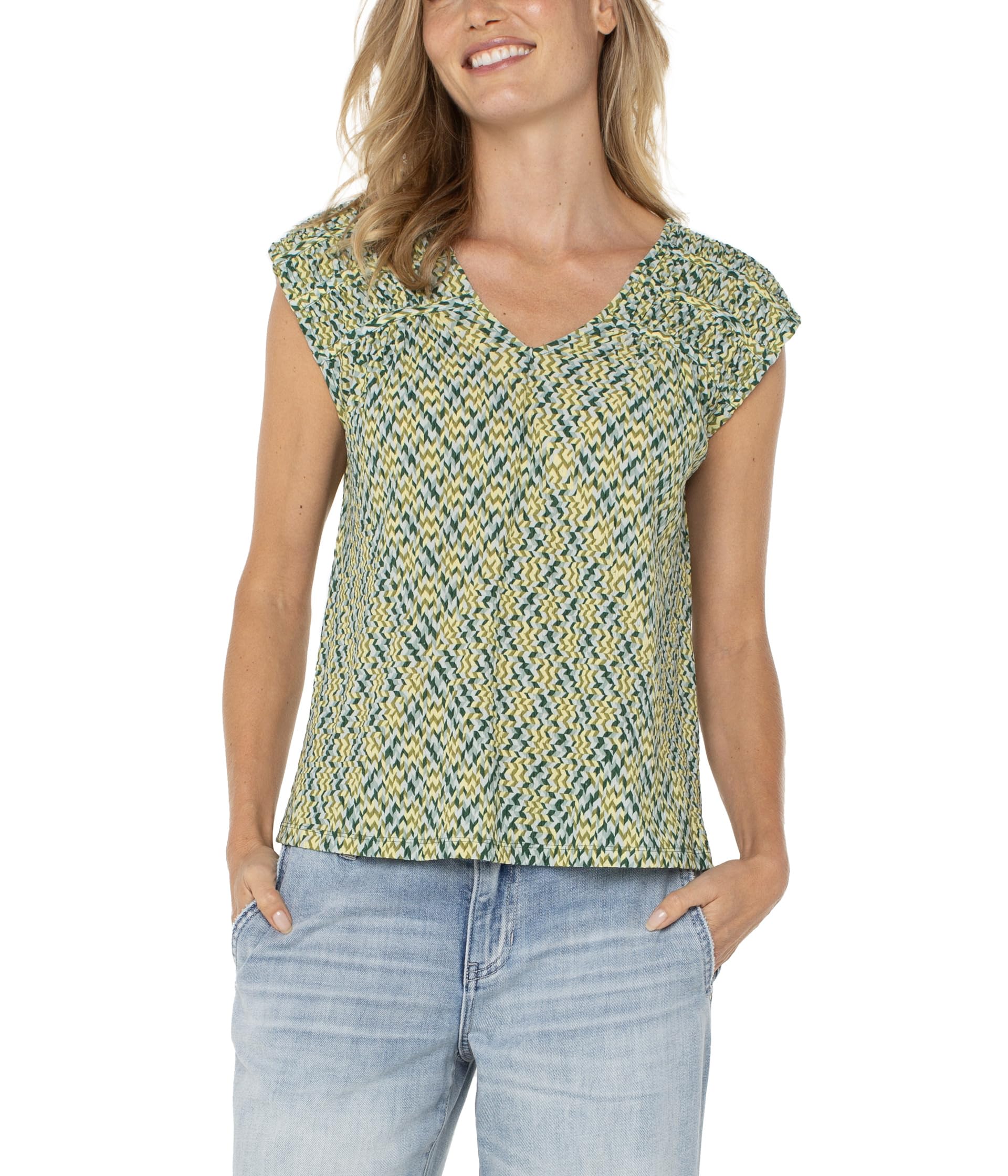 

Топ Liverpool Los Angeles Short, цвет Green Min Chevron
