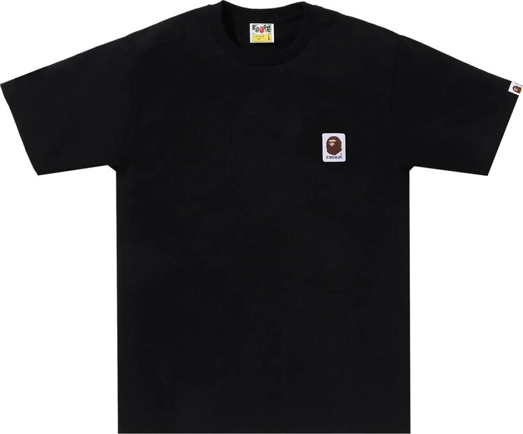 

Футболка BAPE Ape Head Label 'Black', черный