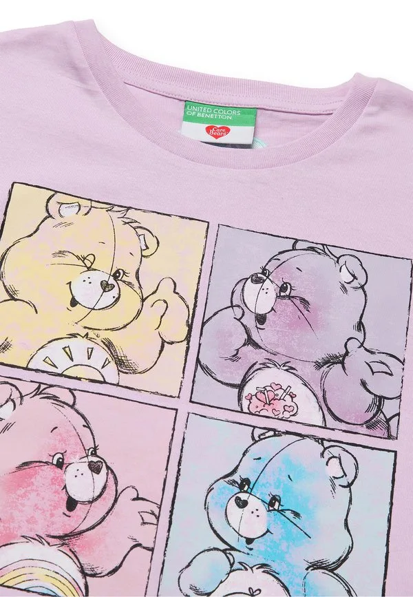 Футболка с принтом United Colors Of Benetton, Pink — фото 3