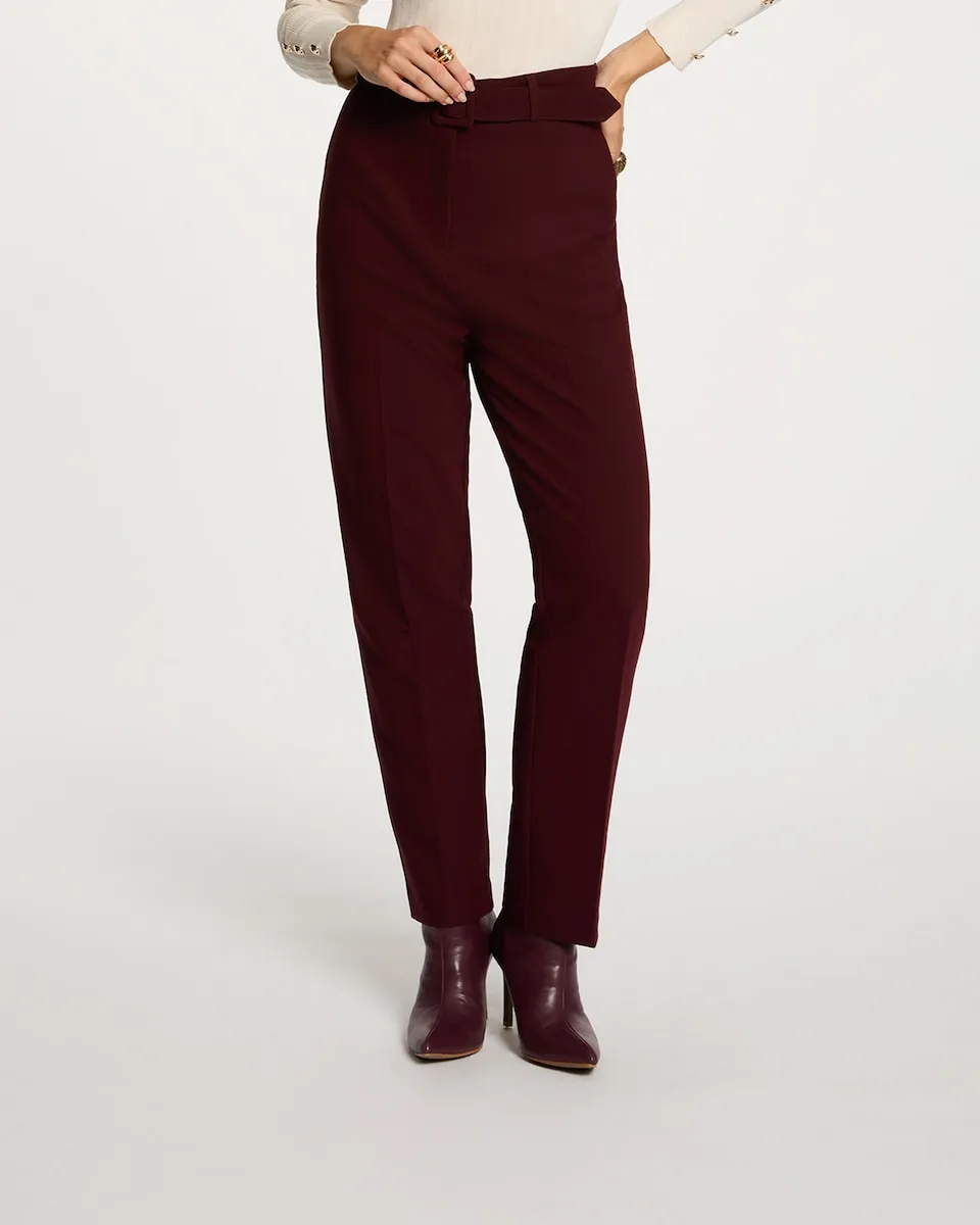 

Женские прямые брюки с высокой талией Morgan, бордовый