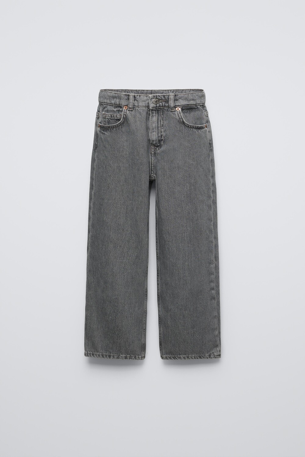 

Широкие джинсы ZARA, серый