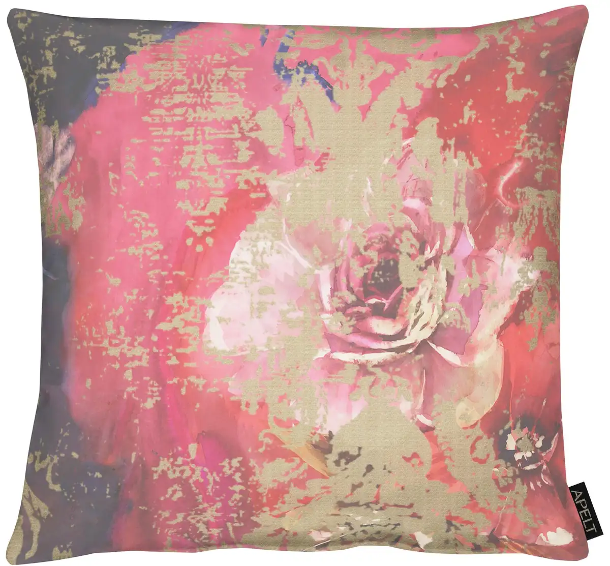 

АПЭЛТ декоративная подушка "Ноэми", чехол на подушку с наполнителем, 1 шт APELT 65х65 см, бордовый