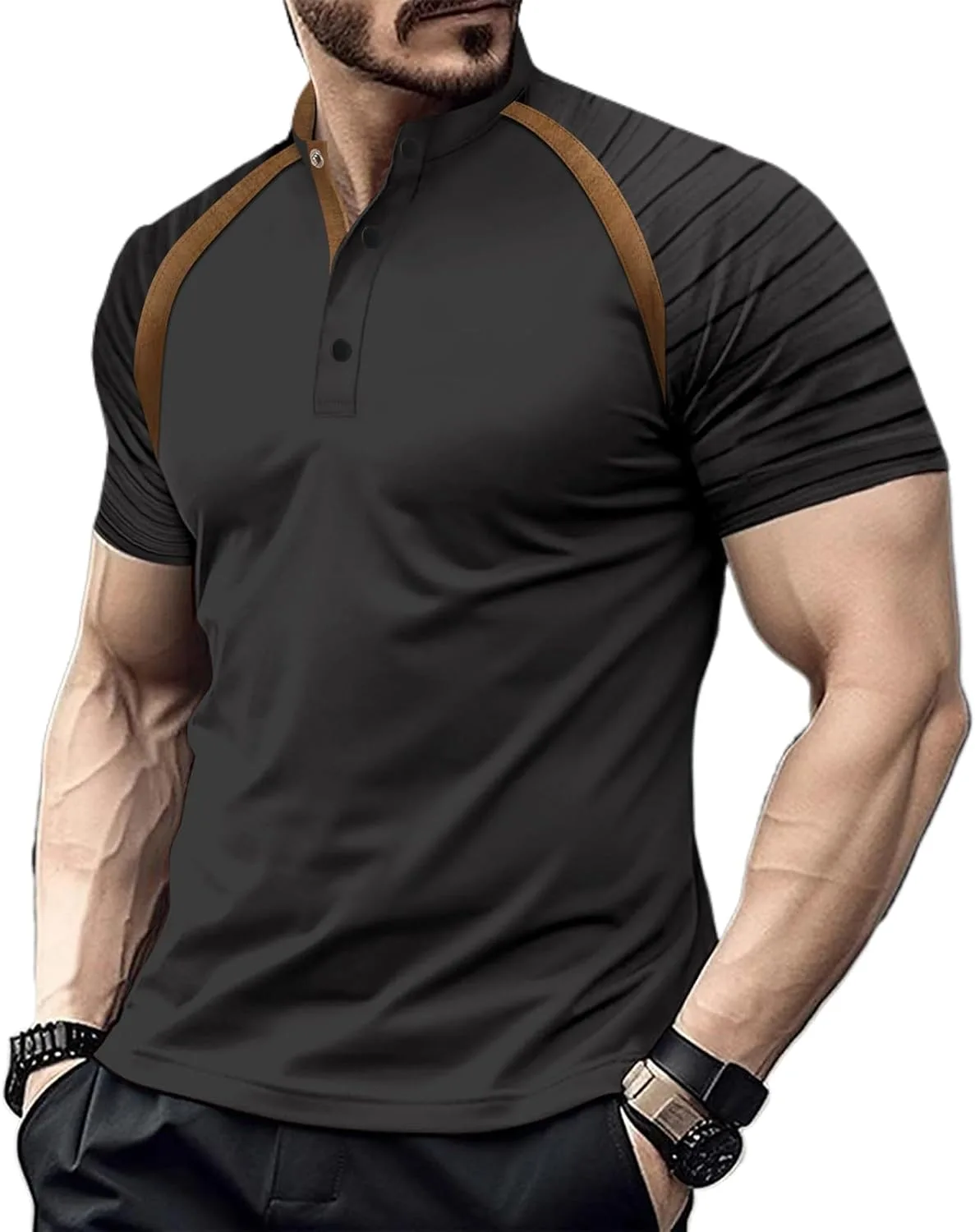 

Мужская поло в полоску Vintage для лета Thatrich