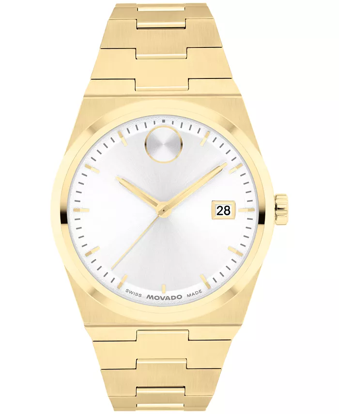 

Женские часы Bold Quest Swiss Quartz Ionic Plated Light Gold Steel Watch 35 мм Movado