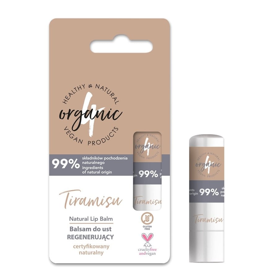 

4organic Tiramisu Восстанавливающий бальзам для губ 5 г