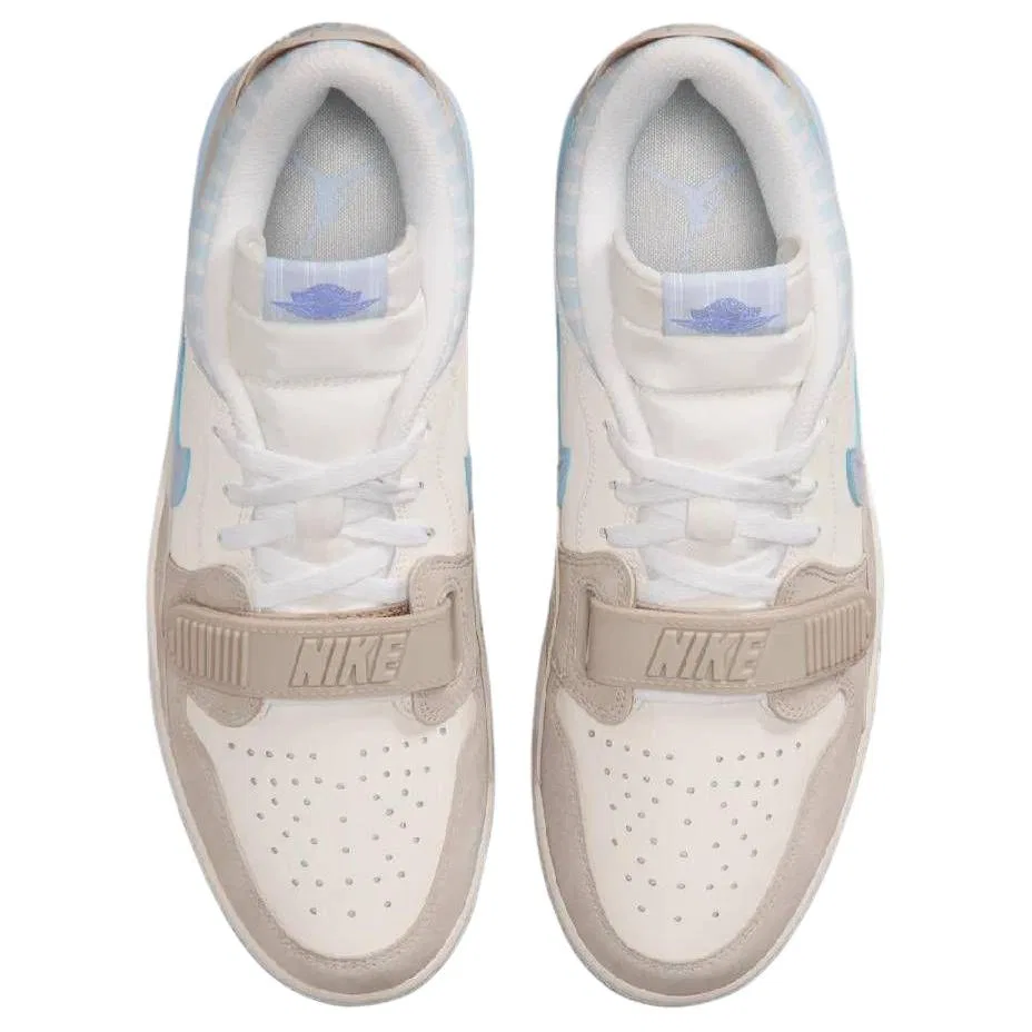Кроссовки баскетбольные винтажные Jordan Legacy 312 Low White Blue — фото 4