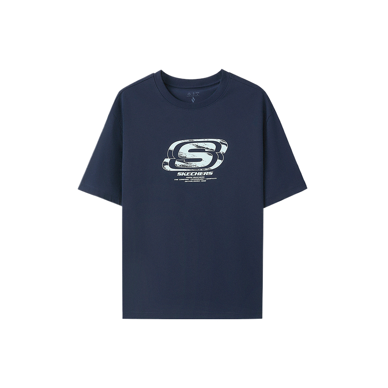 

Skechers Футболка Unisex Navy Blue 002Z, Синий, Skechers Футболка Unisex Navy Blue 002Z