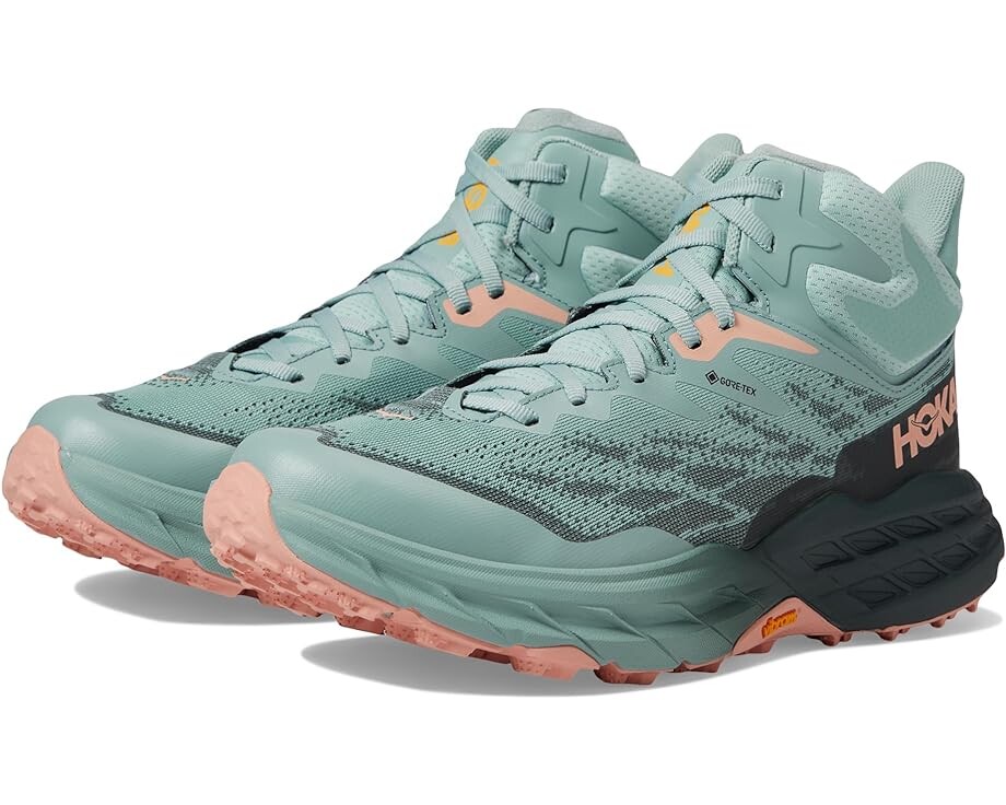 

Кроссовки Hoka Women's Speedgoat 5 Mid GTX, цвет Agave/Spruce