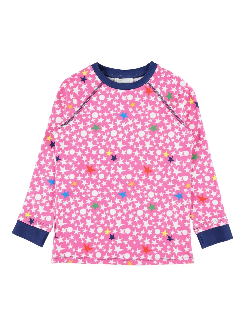 Спортивный костюм из флиса с принтом в виде звезд Stella McCartney Kids, розовый — фото 3