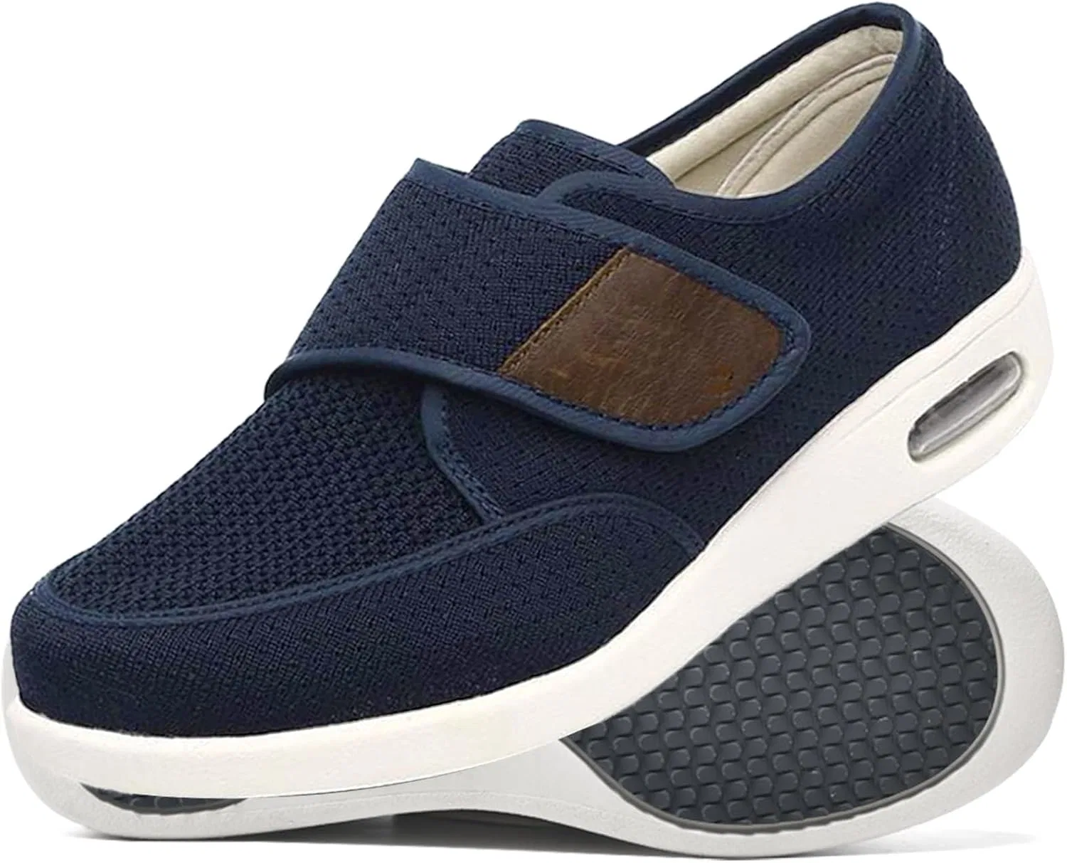 Мужские слипоны на широкую стопу с ортопедической поддержкой, Breathable, синие Möge
