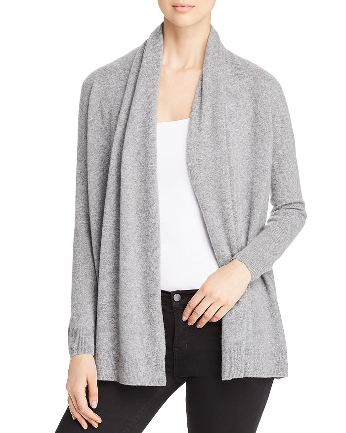 

Кардиган с запахом - эксклюзив C by Bloomingdale's Cashmere, серый