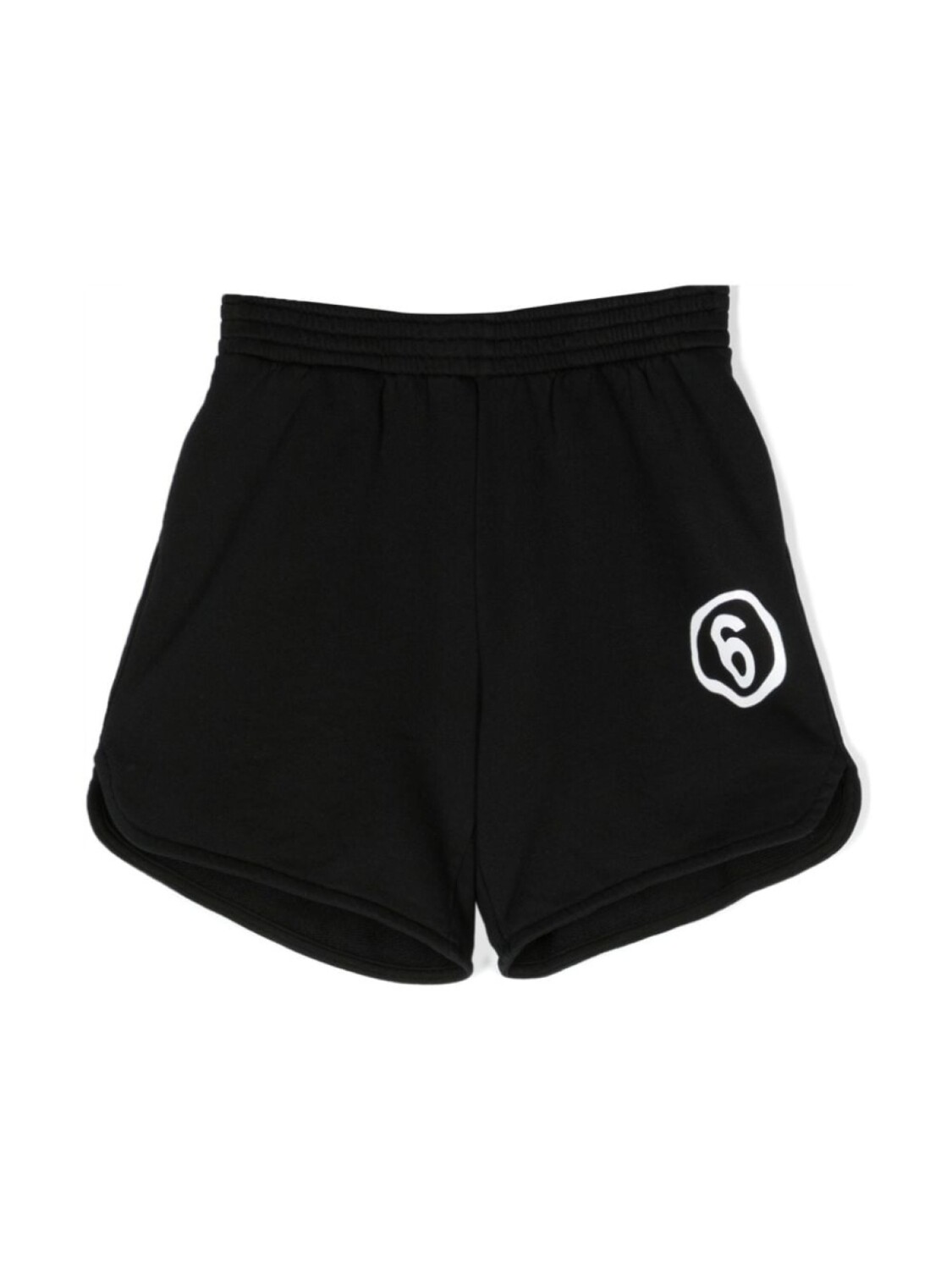 

MM6 Maison Margiela Kids шорты с принтом Number, черный
