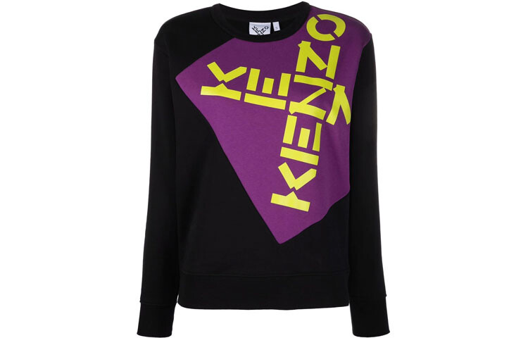 

Толстовка женская Kenzo, черный / фиолетовый / желтый