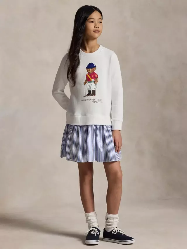 Детское спортивное платье Polo Bear, белое Ralph Lauren