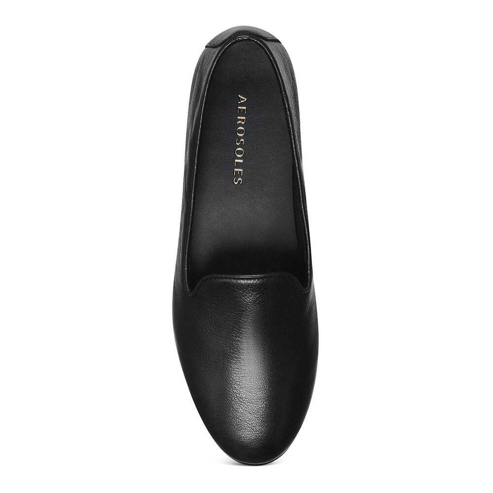 Женские кожаные лоферы Aerosoles Betunia, цвет Black Leather — фото 4